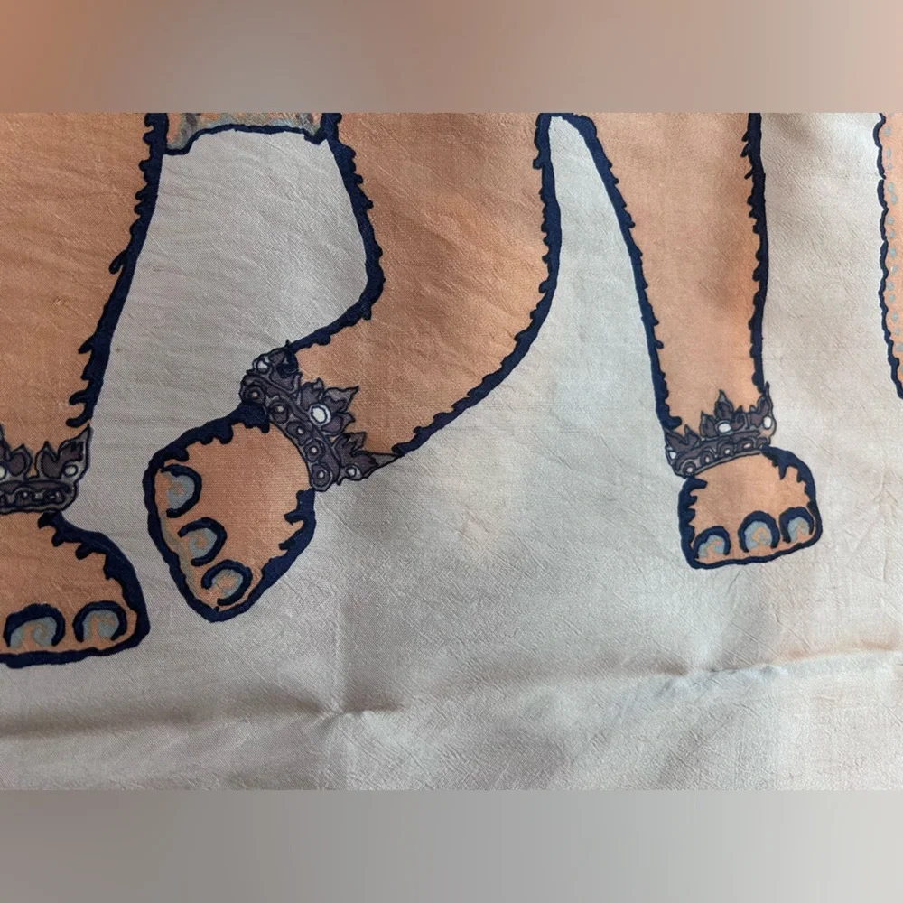 Jim Thompson Silk Elephant Scarf